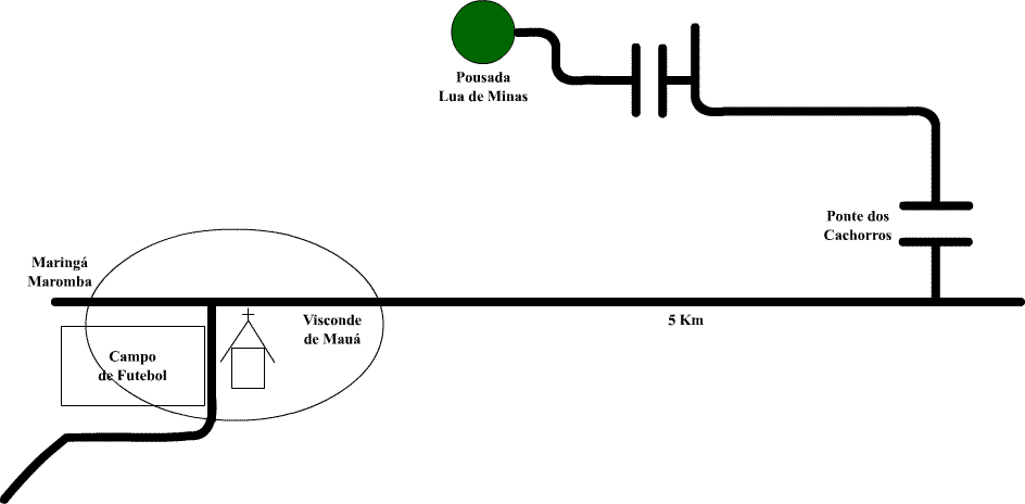 Contato 1 - Pousada Lua De Minas mapa - Pousada Lua De Minas